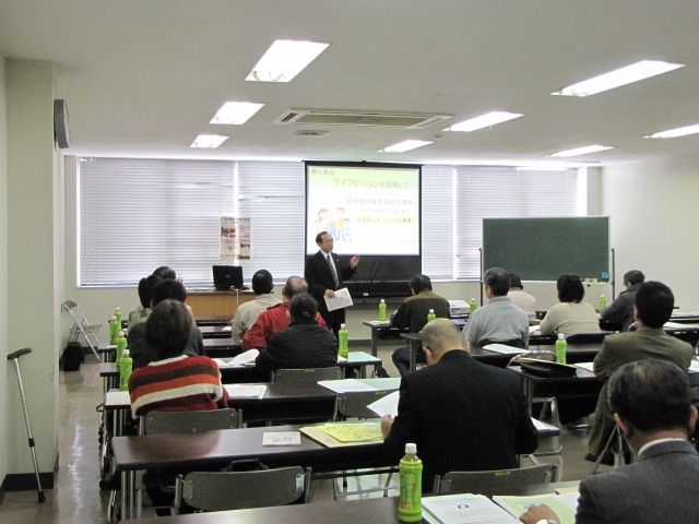 「実りあるセカンドライフをめざして」 生涯生活サポート上小地区研修会